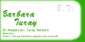 barbara turay business card